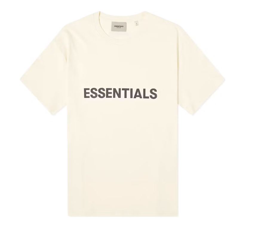 Fear of God Essentials Applique Logo Butter Cream Tee