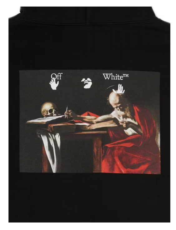 OFF-WHITE Caravaggio Paint Over Hoodie Black