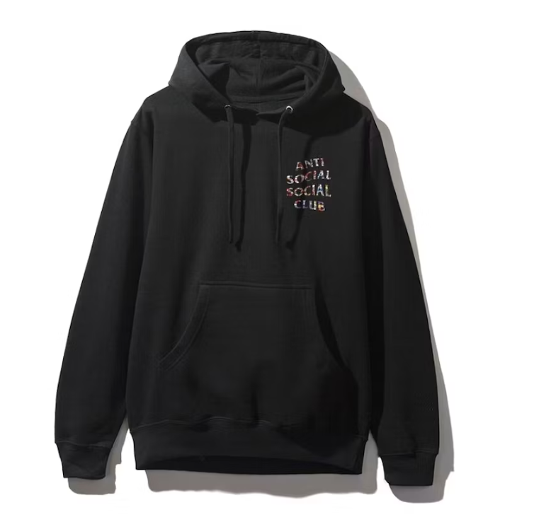 Flag Hoodie Black