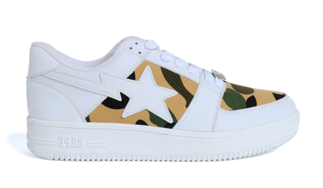 Bape 1st Camo Bape Sta Low White