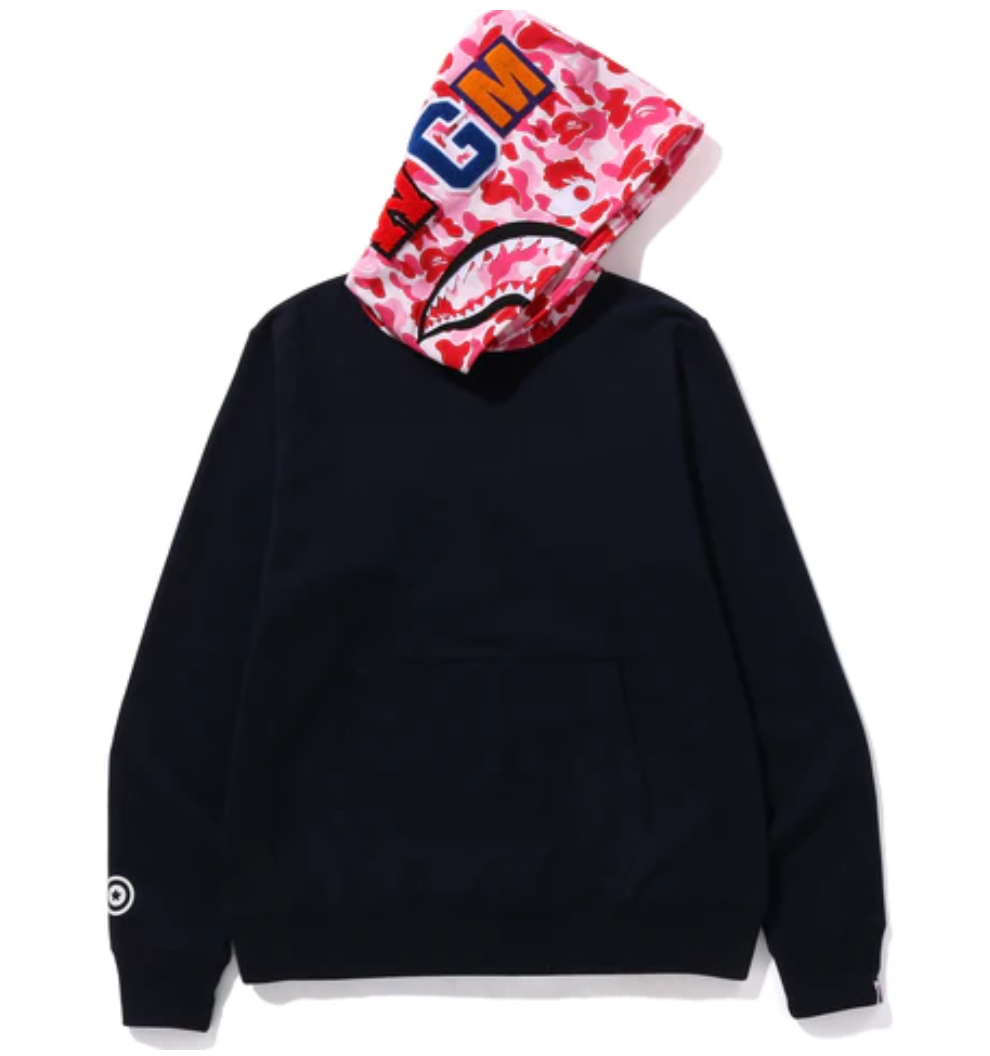 Navy Pink ABC Bape Pullover Hoodie