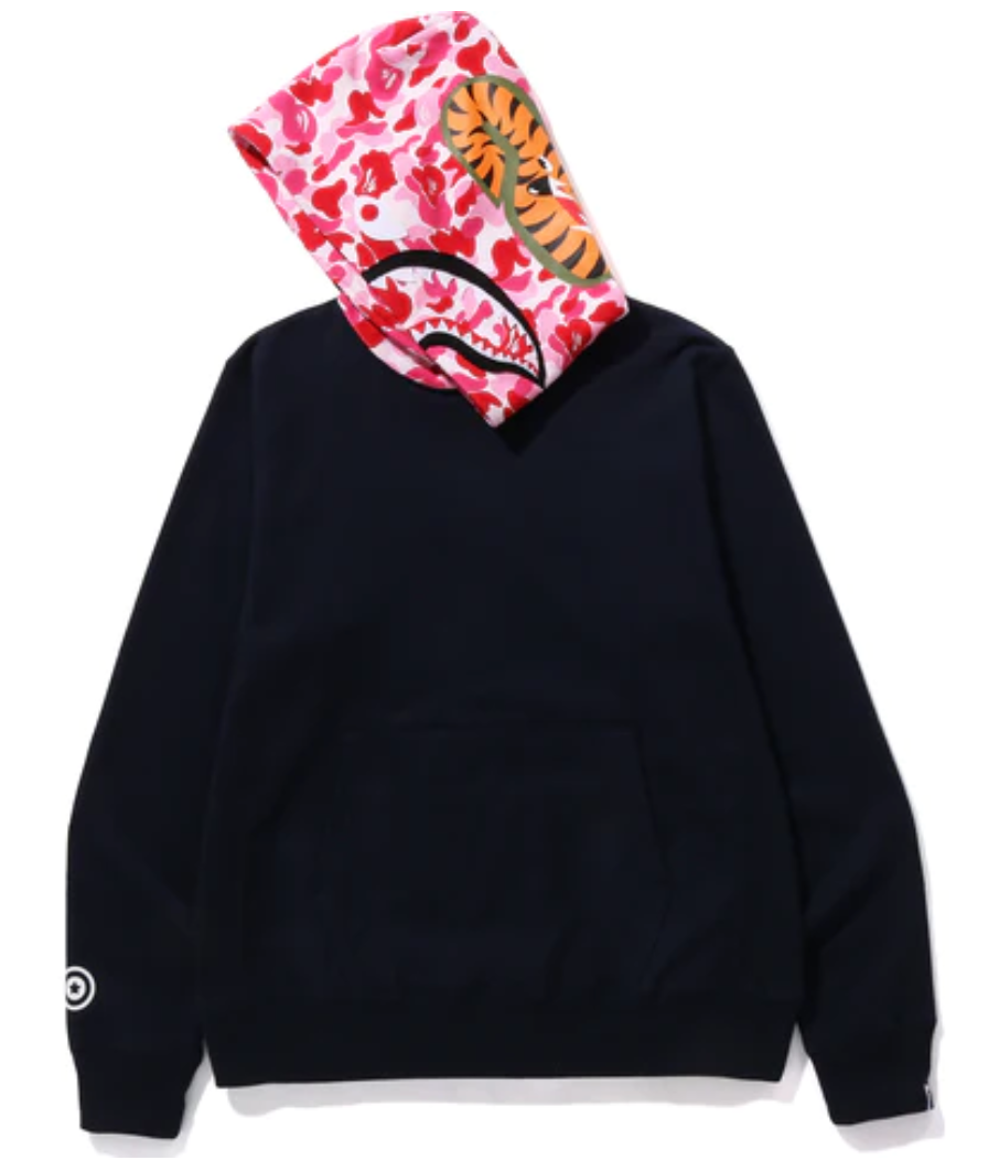 Navy Pink ABC Bape Pullover Hoodie