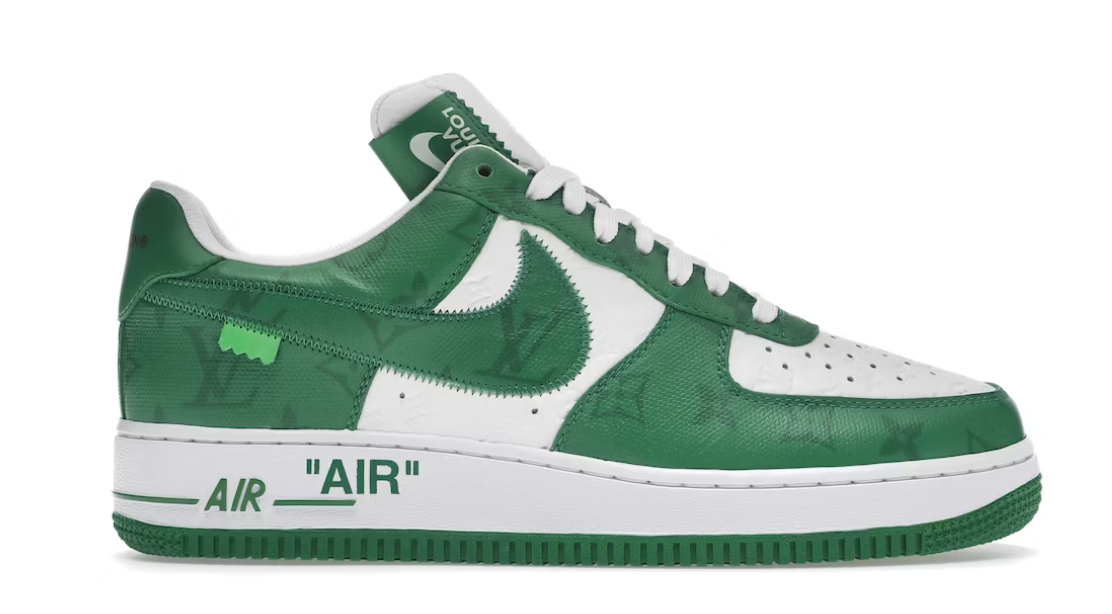 Louis Vuitton Nike Air Force 1 Low By Virgil Abloh White Green