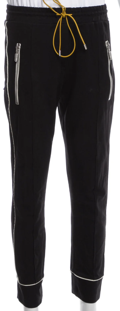 Black Tuxedo Drawstring Pants