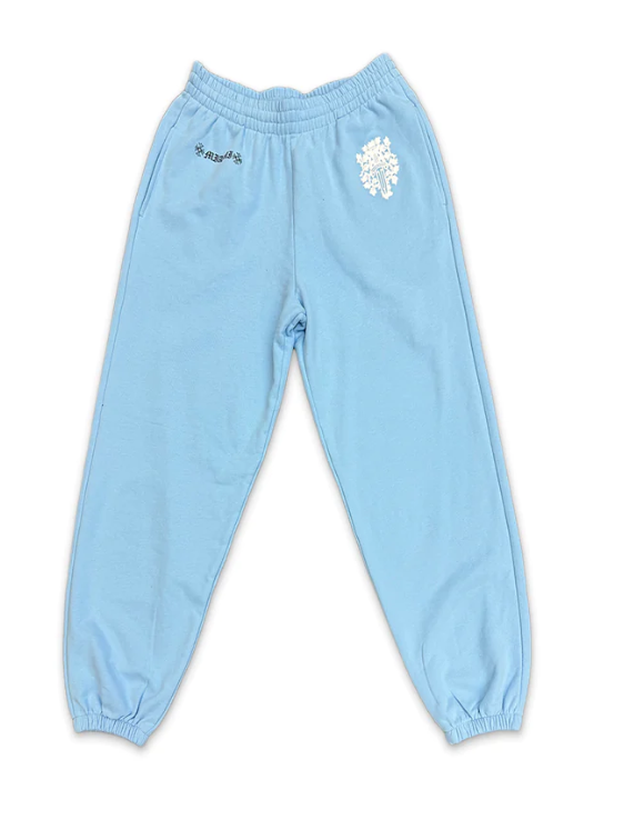 Dagger Chrome Hearts Miami Art Basel Sweatpants Blue