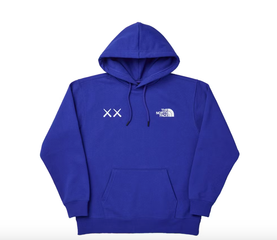 KAWS x The North Face Popover Hoodie Bolt Blue