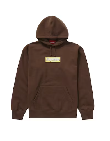 Bling Box Logo Hooded Sweatshirt Dark Brown