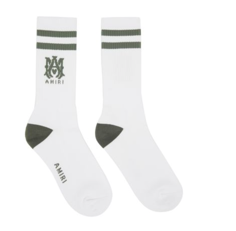 MA Military Green Striped Socks