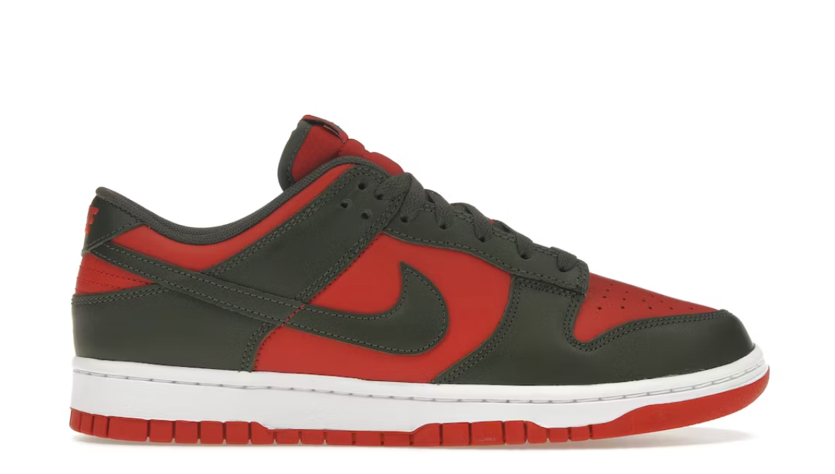 Dunk Low Mystic Red Cargo Khaki