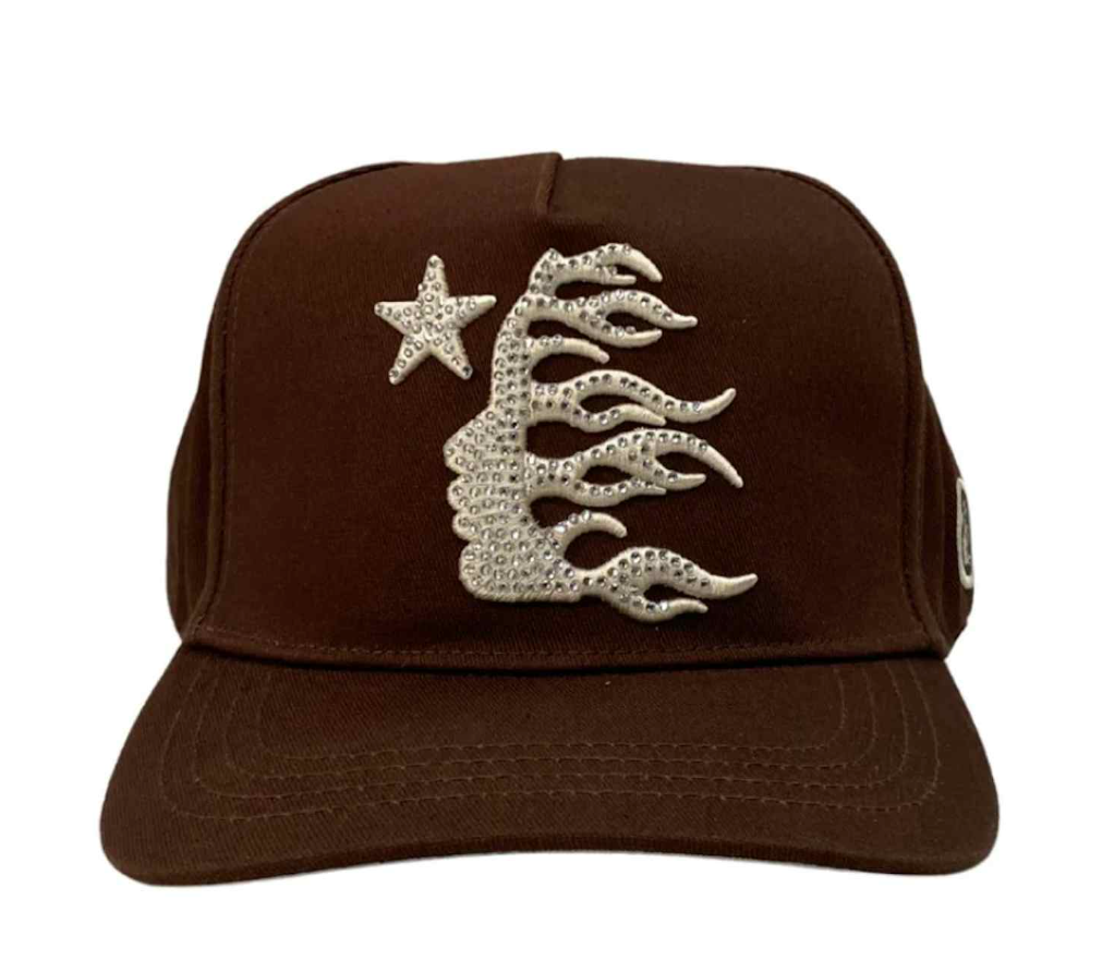 OG Snapback Hat Crystals “Brown”