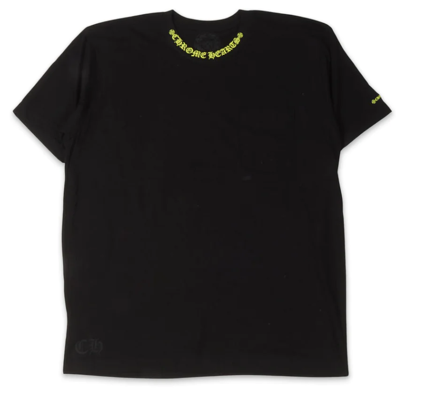 Neck Logo Script Logo Black/Neon