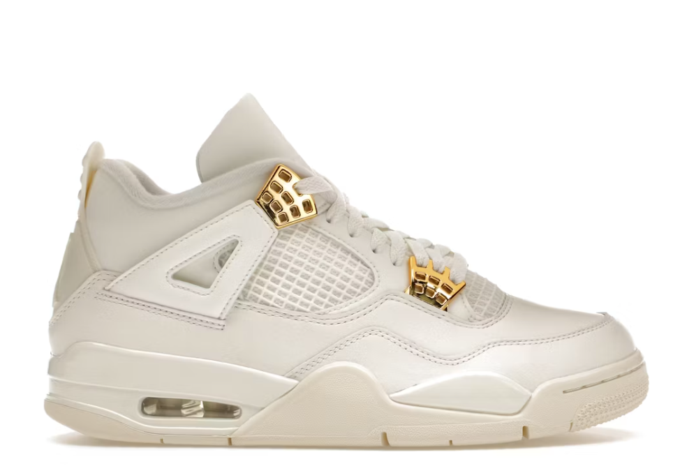 Jordan 4 Retro Metallic Gold (Women's)