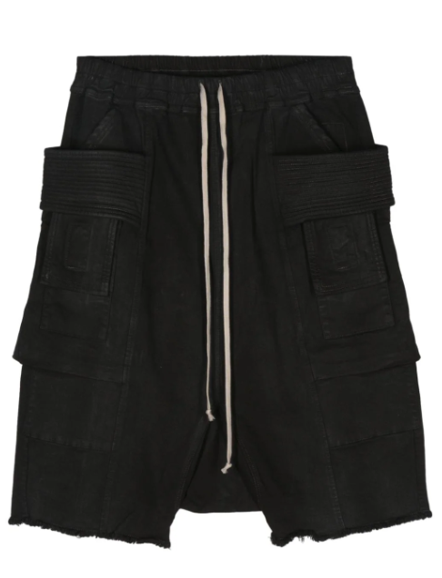 DRKSHDW Black Creatch Cargo Shorts