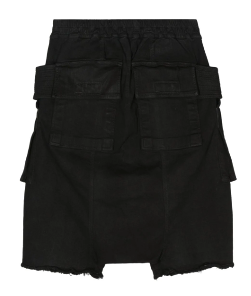 DRKSHDW Black Creatch Cargo Shorts