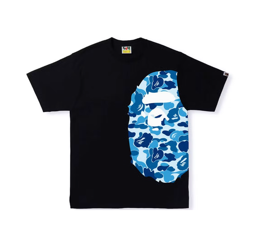 ABC Camo Side Big Ape Head Tee Black/Blue