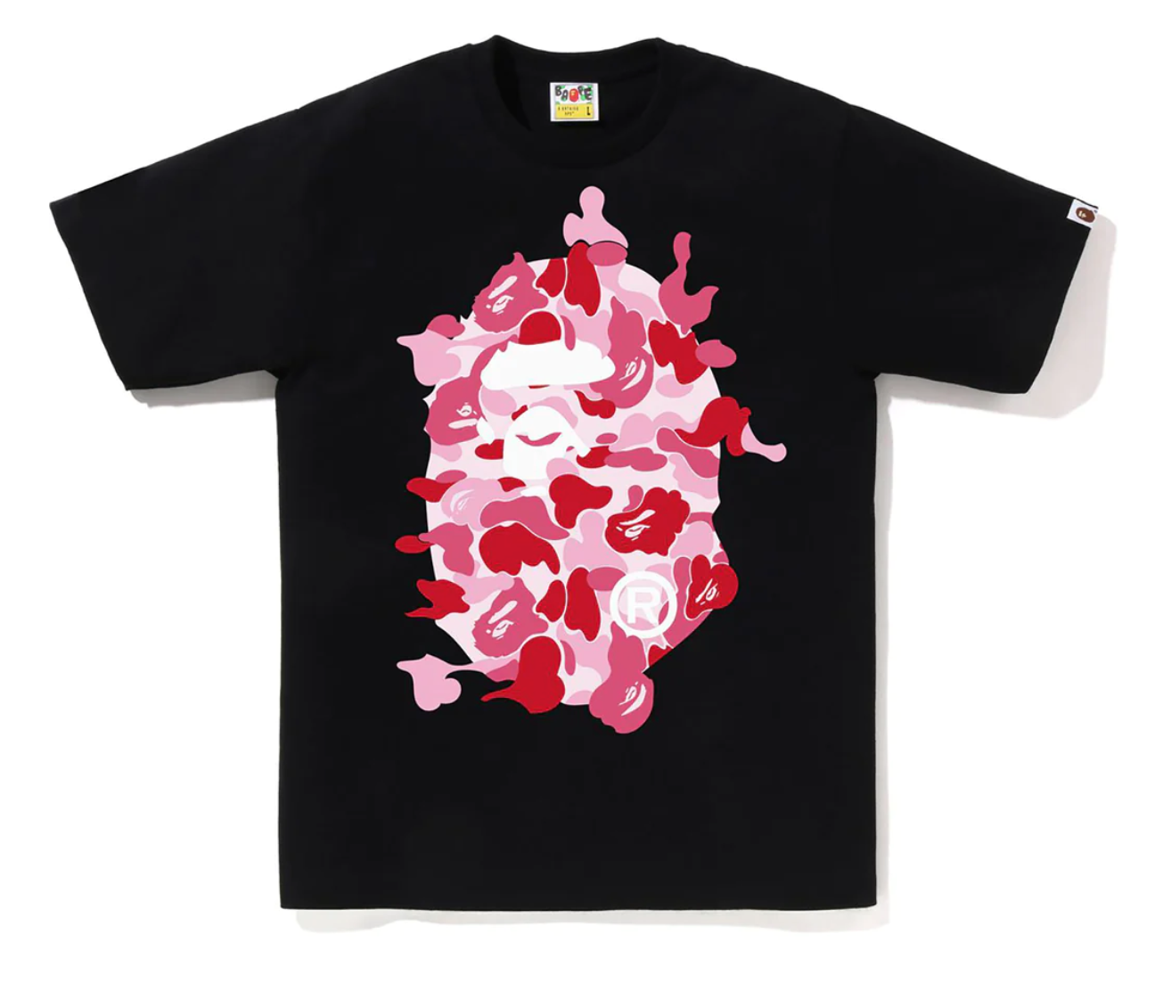 Abc Camo Rebuild Big Ape Head Tee Black/Pink