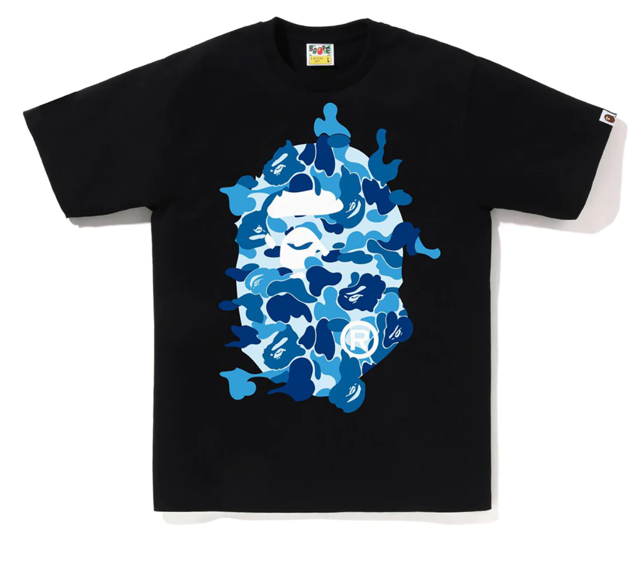 Abc Camo Rebuild Big Ape Head Tee Black/Blue