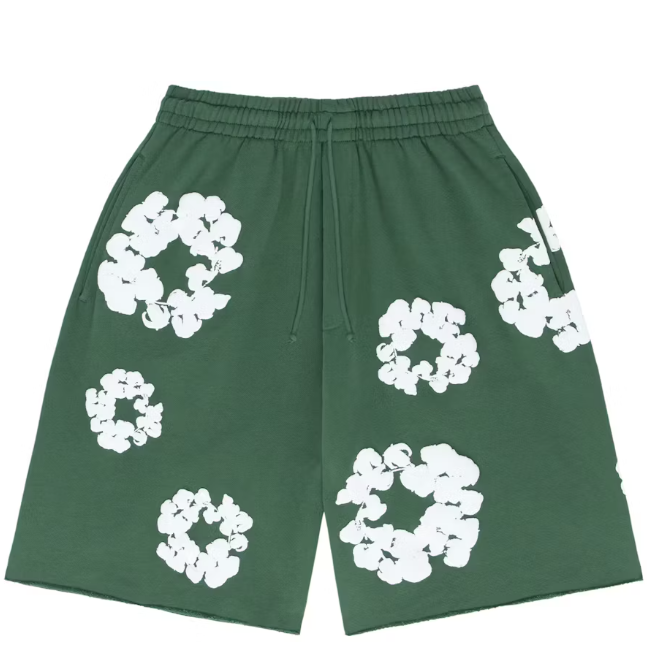 The Cotton Wreath Shorts Green
