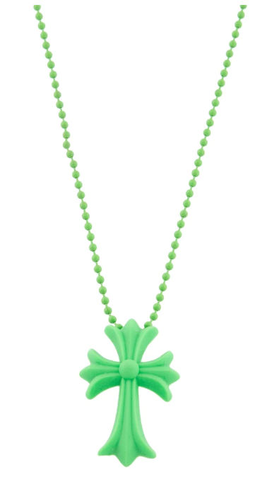 Green Cross Silichrome Necklace