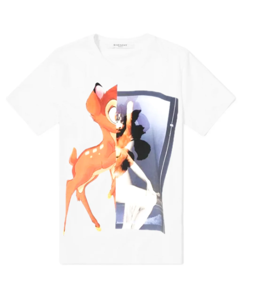 White Givenchy Bambi Oversize Tee