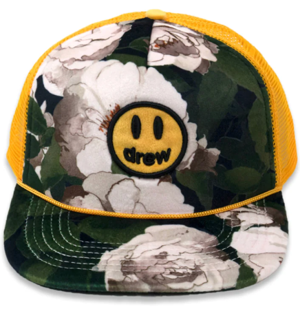 Drew House Velvet Trucker Hat Iceberg Roses