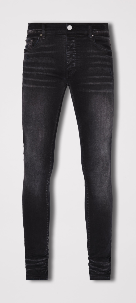 Medium Black Stack Jeans