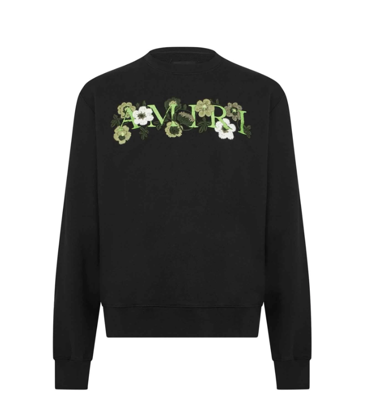 Flower Crewneck Black