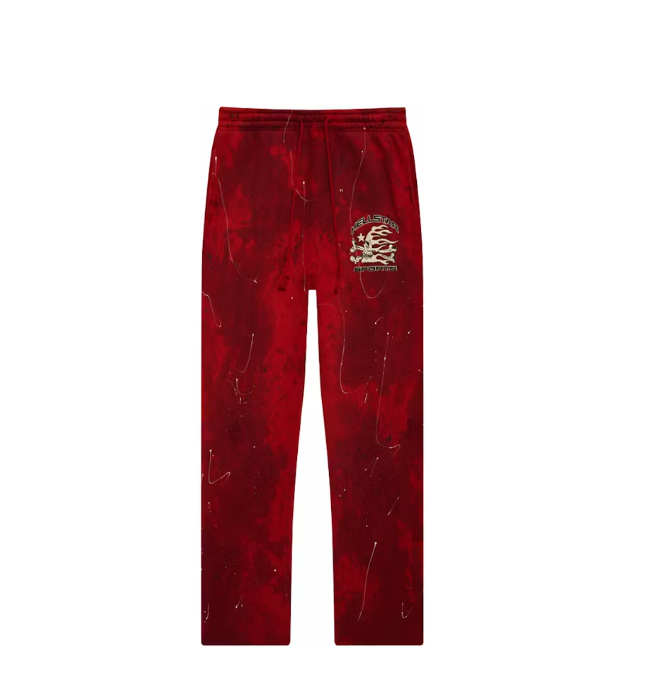 Hellstar Sports Tie-Dye Sweatpants Red