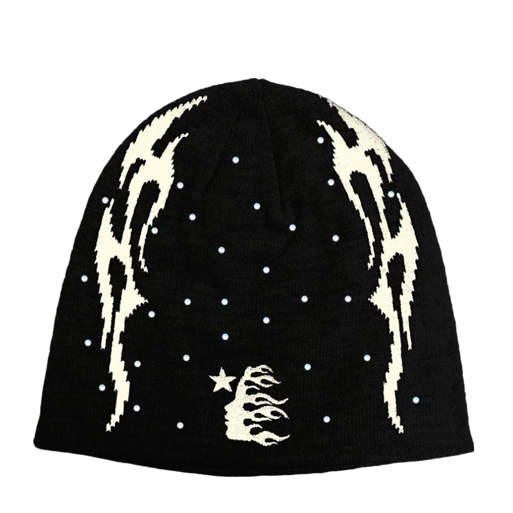 Hellstar Flame Beanie Black