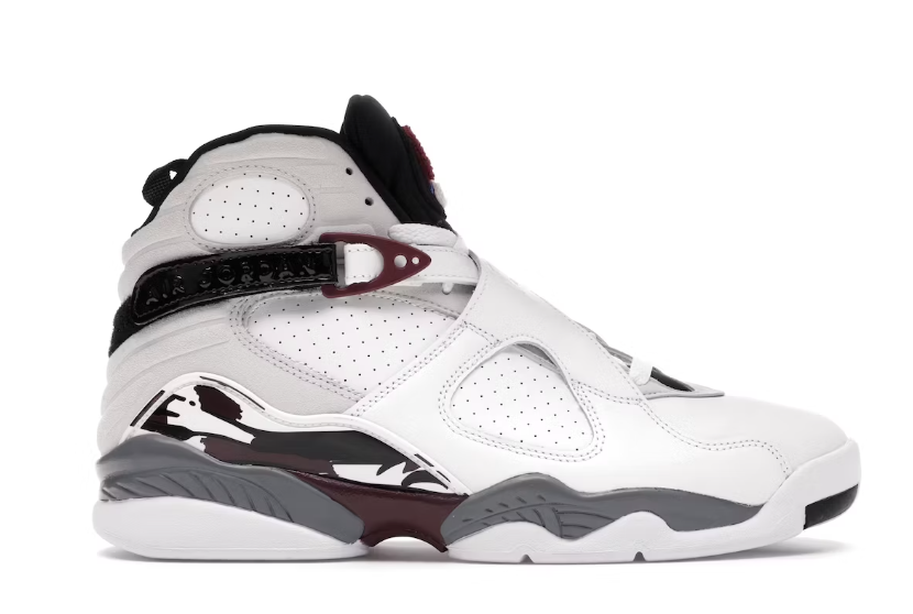 Jordan 8 Retro White Burgundy (Women's)