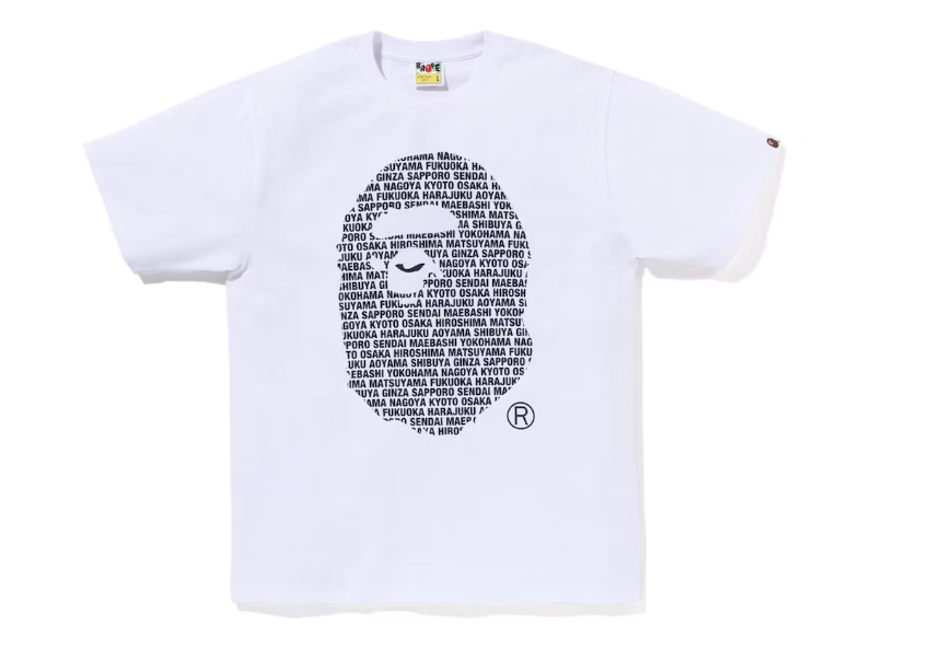 BAPE Japan Ape Head Tee White