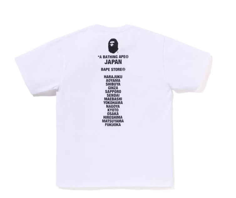 BAPE Japan Ape Head Tee White