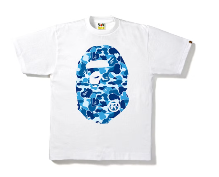 BAPE ABC Camo Big Ape Head Tee White