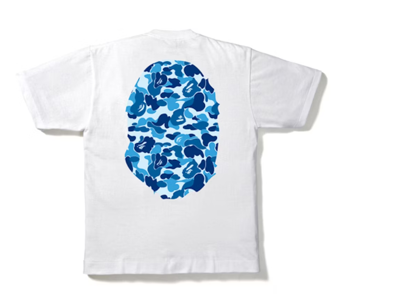 BAPE ABC Camo Big Ape Head Tee White