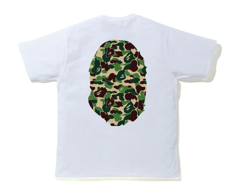 BAPE ABC Camo Big Ape Tee White/Green