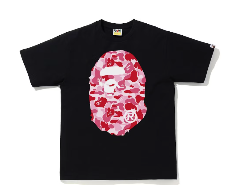 BAPE ABC Camo Big Ape Tee Black/Pink