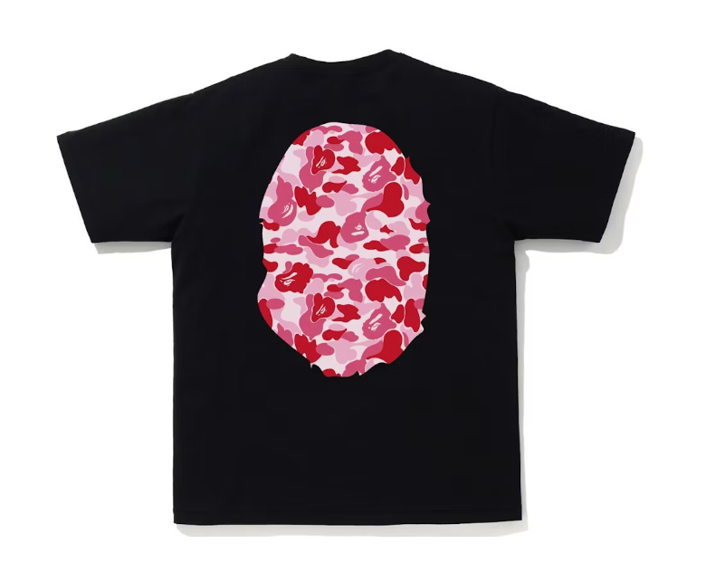 BAPE ABC Camo Big Ape Tee Black/Pink