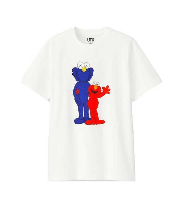 KAWS x Uniqlo x Sesame Street BFF Elmo Tee White