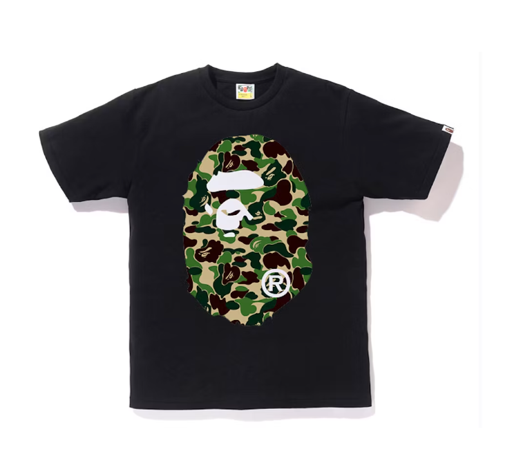 BAPE ABC Big Ape Head Tee Black/Green