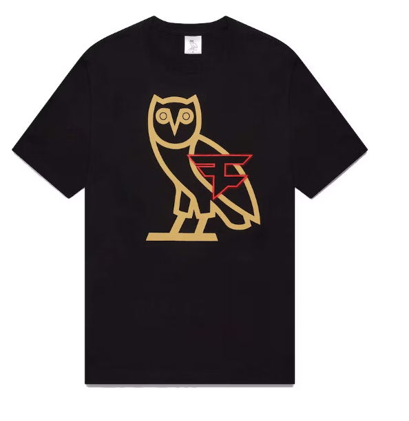 OVO x Faze Clan OG Owl T-Shirt Black