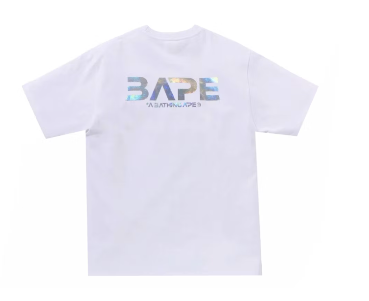 BAPE Moon Photo Ape Head Tee White