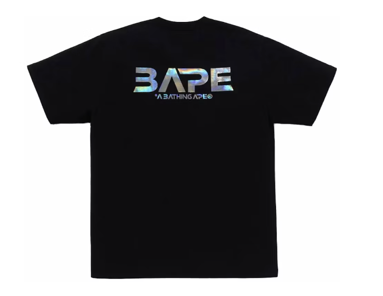 BAPE Moon Photo Ape Head Tee Black