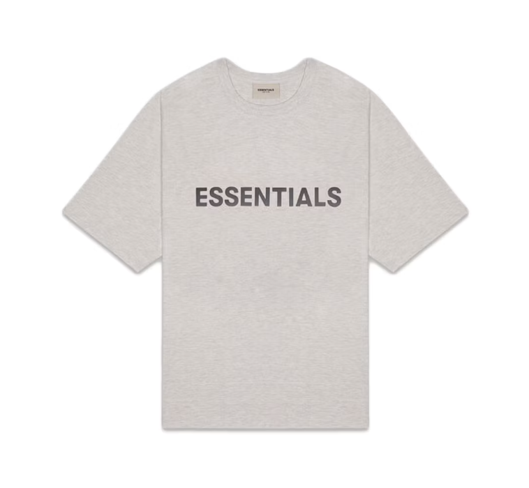 Fear of God Essentials Applique Tee Heather Oatmeal