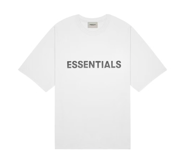 Fear of God Essentials Applique Logo White Tee