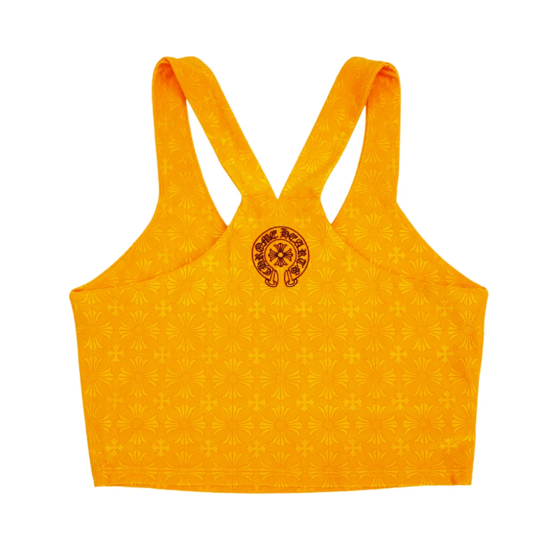 Chrome Hearts Yellow Monogram Sports Bra