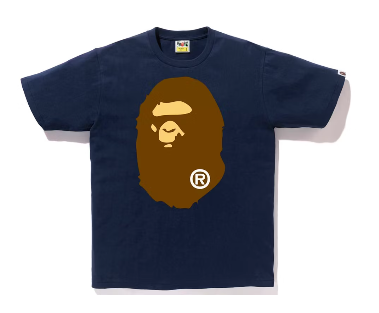 BAPE Ape Head Tee Navy