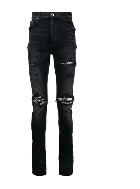 Boucle MX1 Aged Black Skinny Jeans