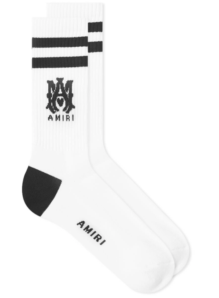 Ribbed Logo Athletic Socks