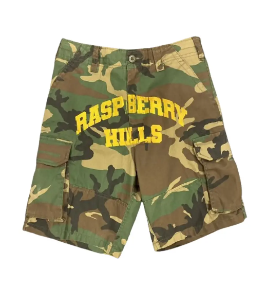 Raspberry Hills Camo Shorts
