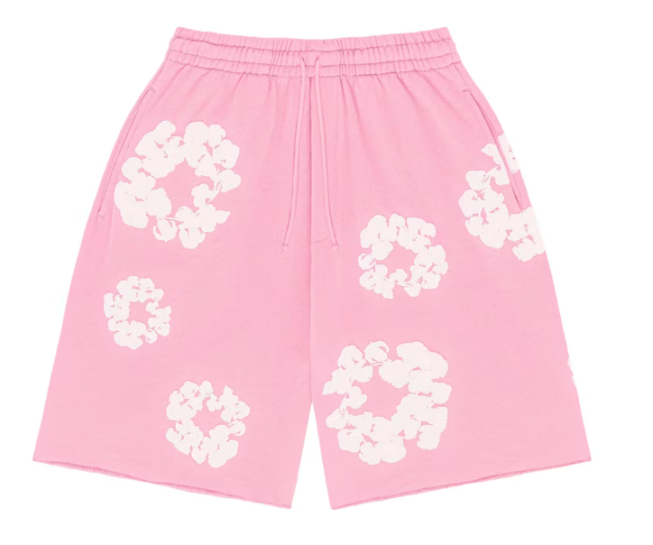 Denim Tears The Cotton Wreath Shorts Pink